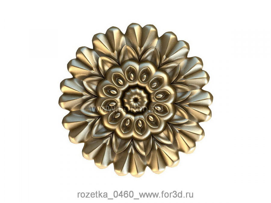 Rosette 0460 | 3d stl model for CNC 3d stl for CNC