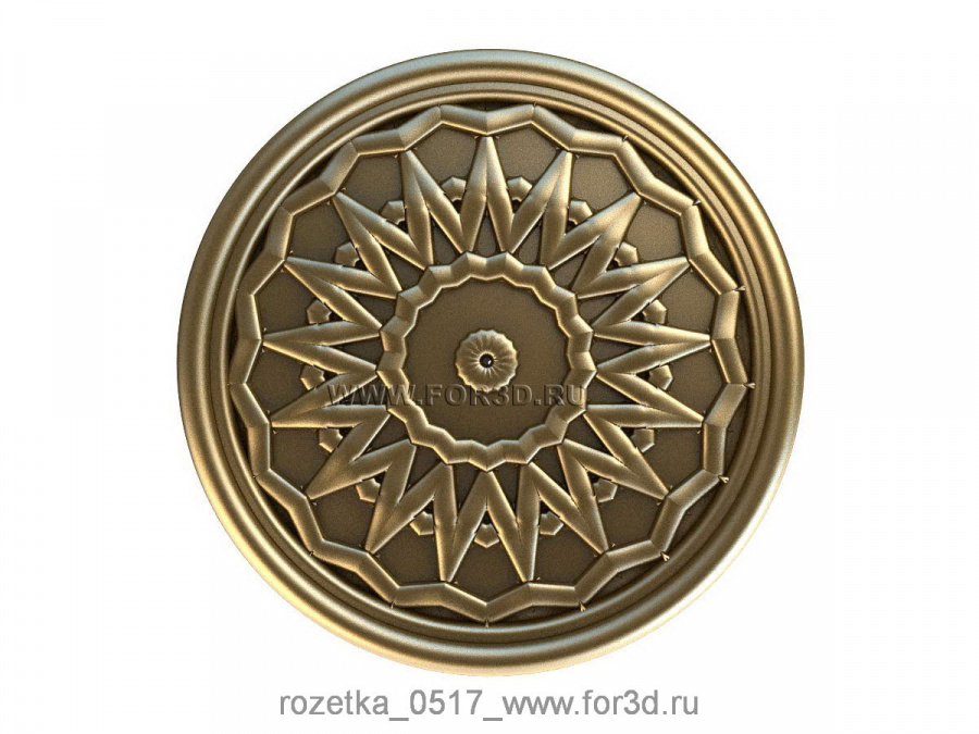 Rosette 0517 | 3d stl model for CNC 3d stl for CNC