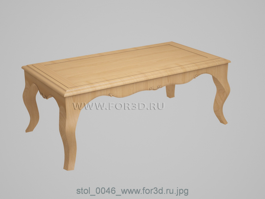 Table 0046 3d stl for CNC