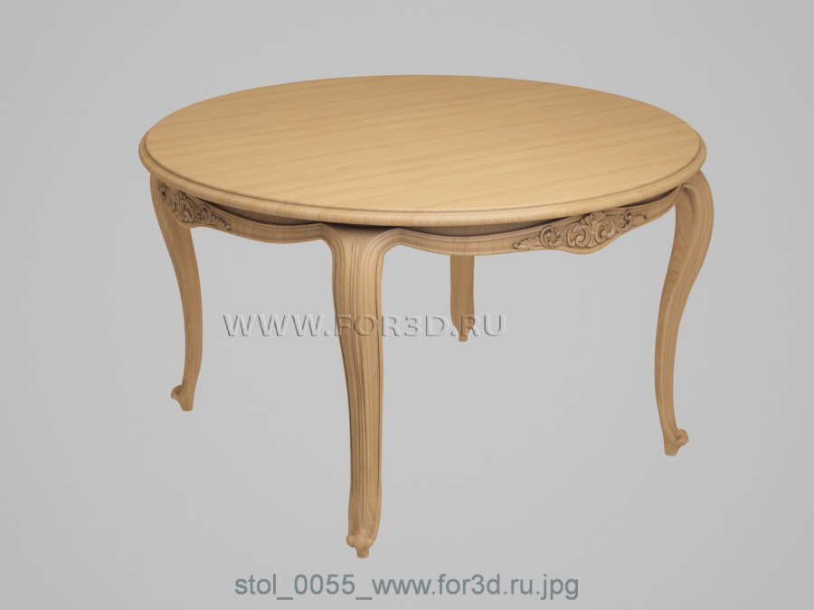 Table 0055 3d stl for CNC