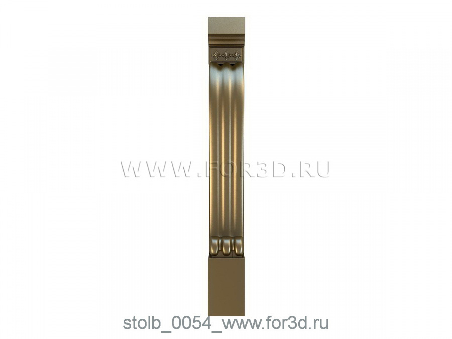 Column 0054 3d stl for CNC