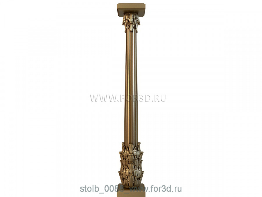 Column 0088 3d stl for CNC