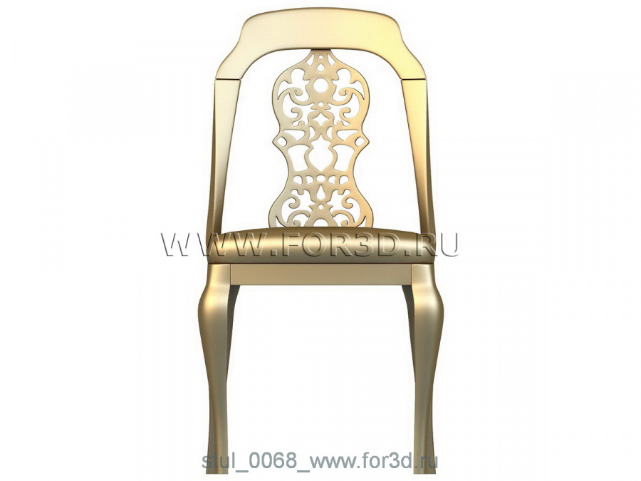 Chair 0068 stl model for CNC