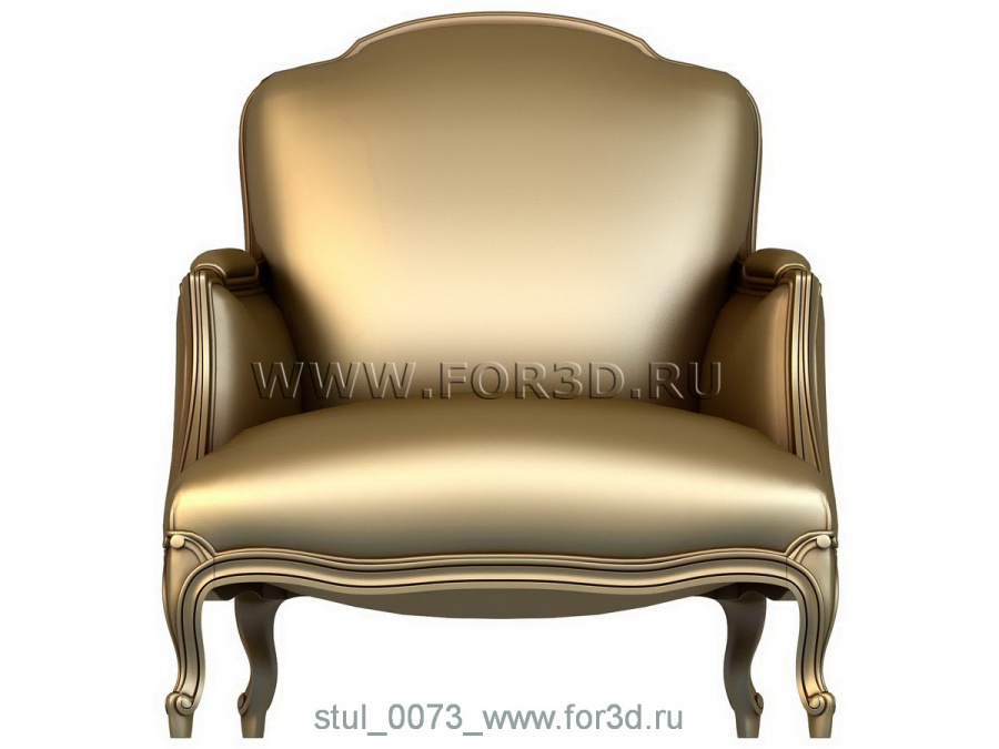 Chair 0073 3d stl for CNC