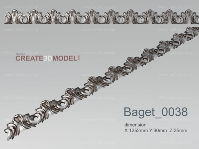 Baget 0038 | stl - 3d model for СNC machine