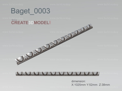 Baget 0003 | stl - 3d model for NC machine