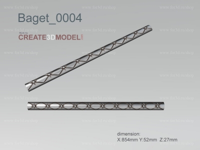 Baget 0004 | stl - 3d model for NC machine