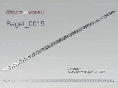 Baget 0015 | stl - 3d model for NC machine
