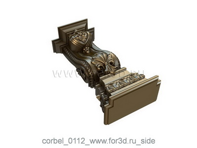 Corbel 0112 3d stl for CNC