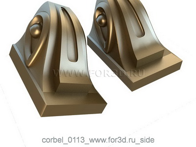 Corbel 0113 3d stl for CNC
