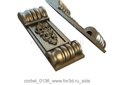 Corbel 0136 3d stl for CNC