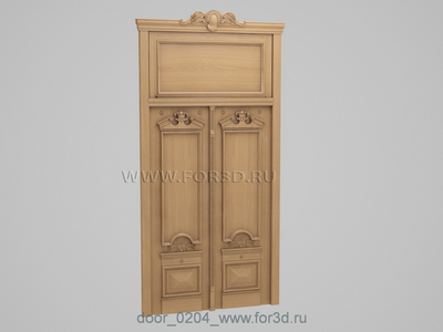 Дверь 0204 | stl - 3d model for CNC