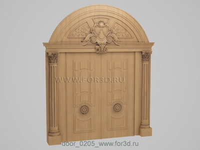 Дверь 0205 | stl - 3d model for CNC