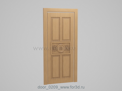 Дверь 0209 | stl - 3d model for CNC