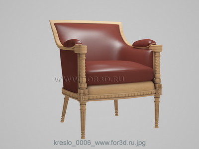 Кресло 3d модель, арт. 0006