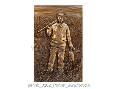 Panno 0262 Portrait | 3d stl model for CNC